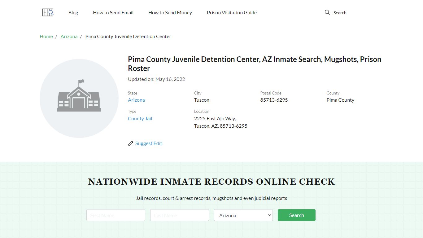 Pima County Juvenile Detention Center, AZ Inmate Search ...